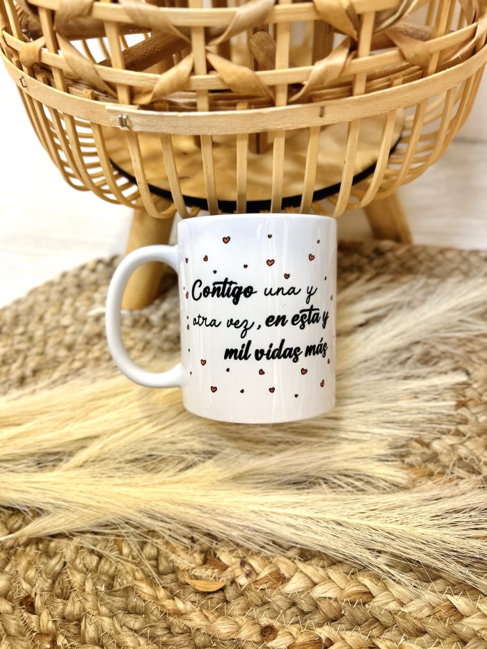 Taza Personalizada "Contigo una y otra vez, en esta y mil vidas más" - Imagen 4