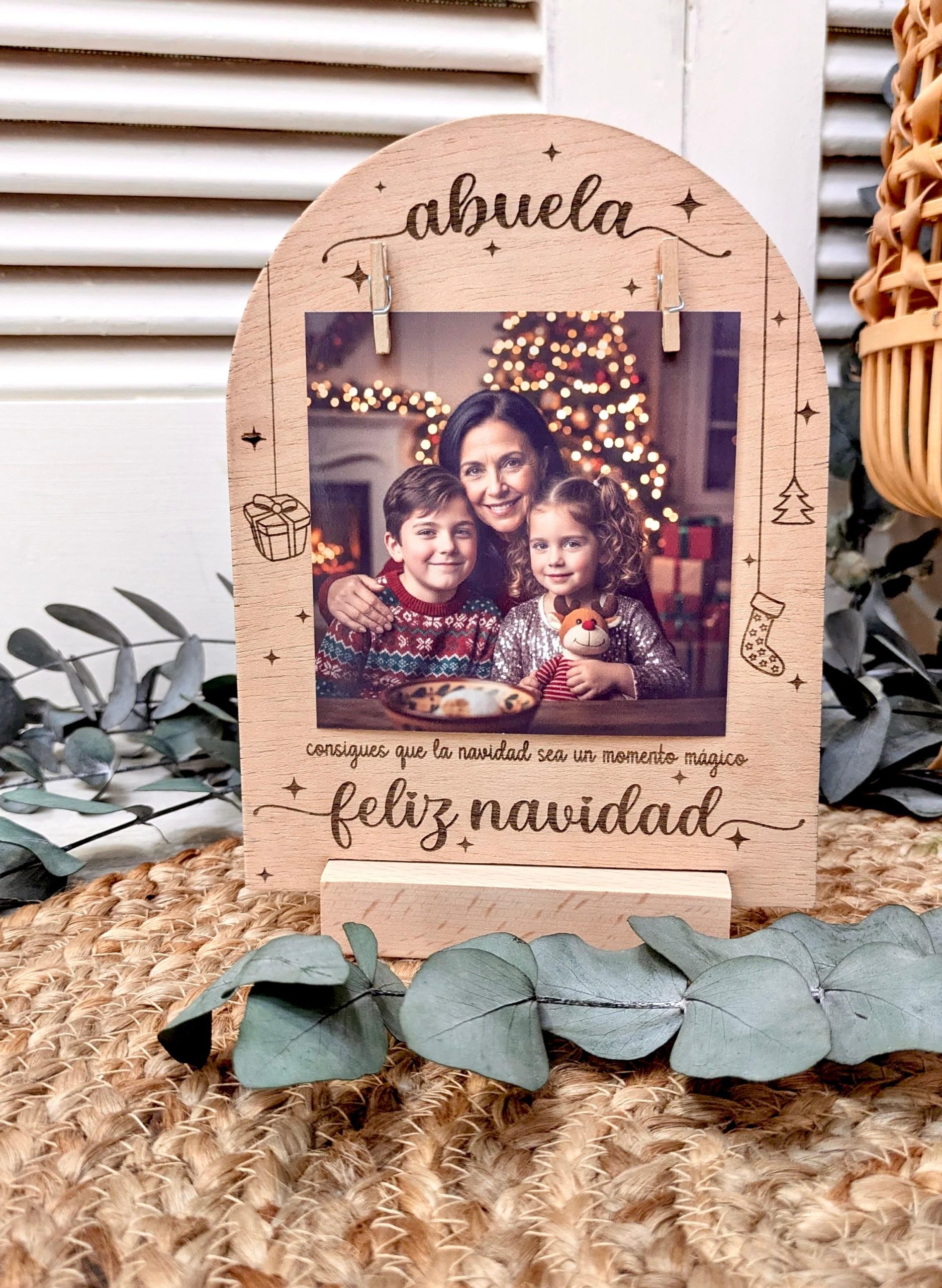 Portafotos Abuela Navidad Magia
