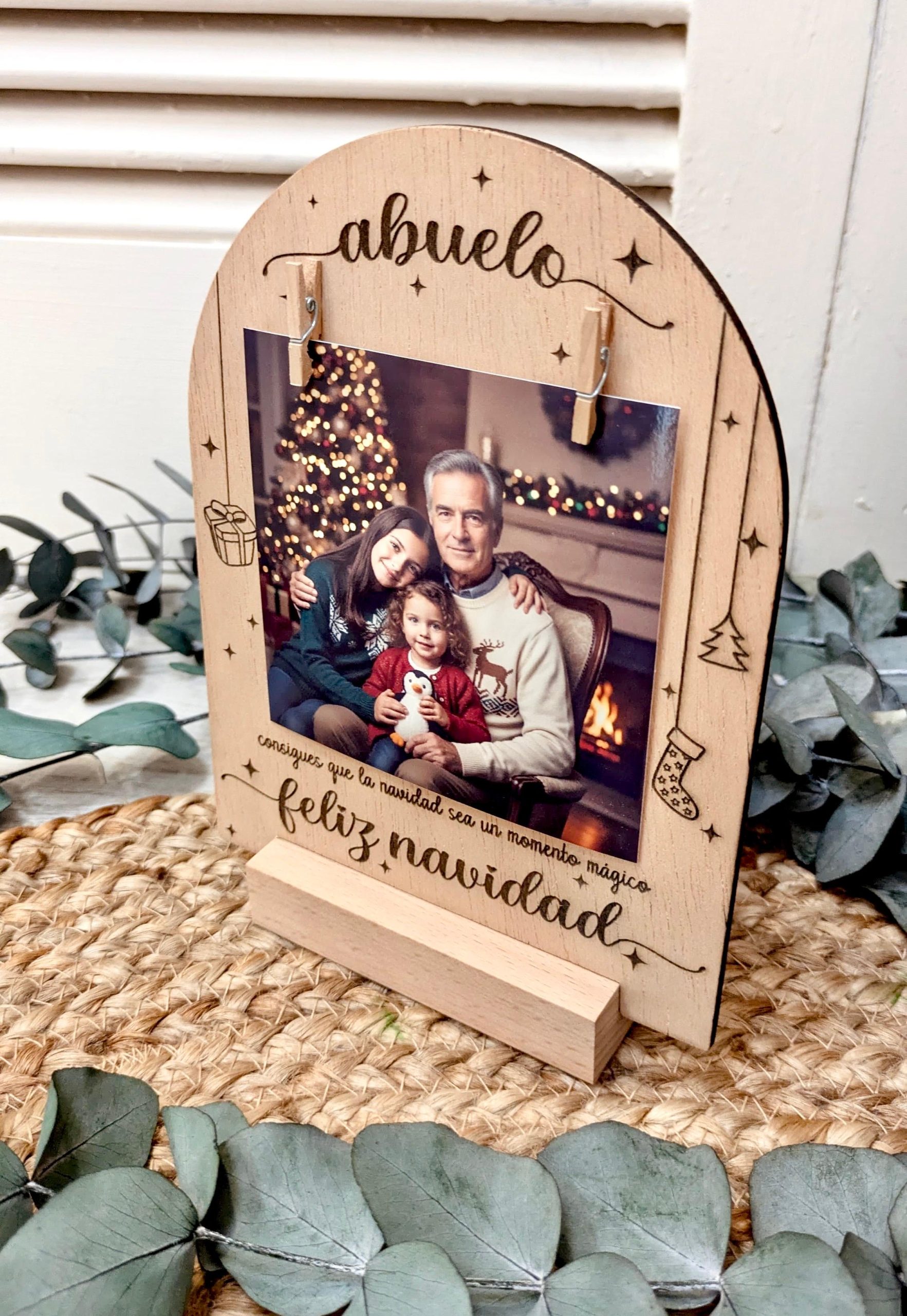 Portafotos Abuelo Navidad Magia